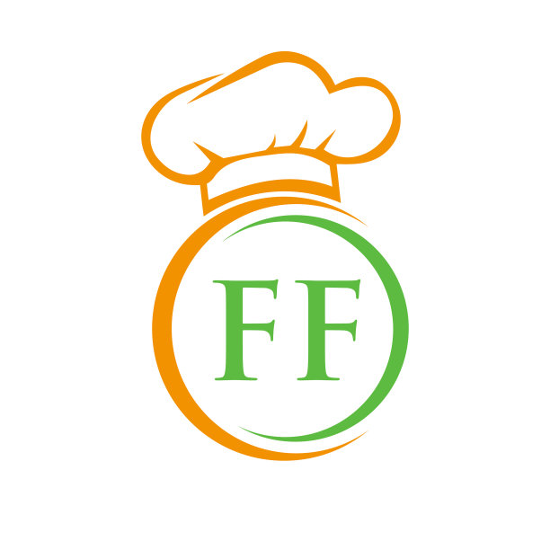 首字母ff餐厅标志模板图片下载
