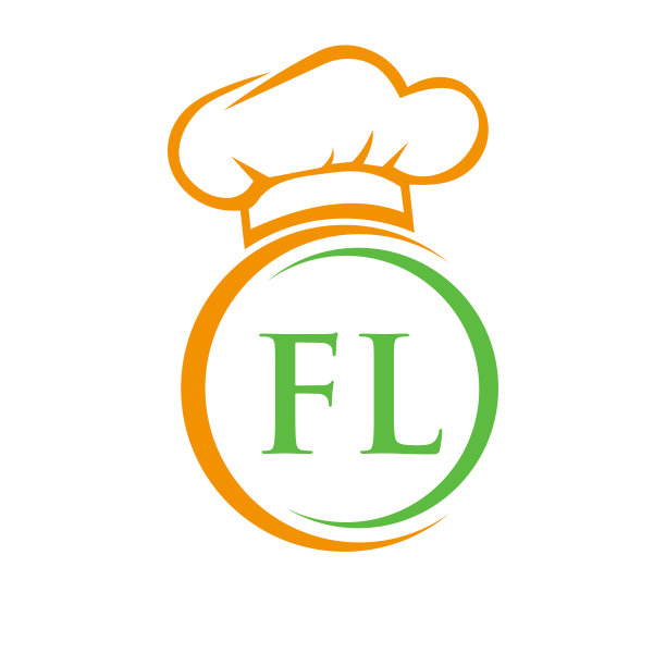 首字母fl餐厅标志模板图片下载