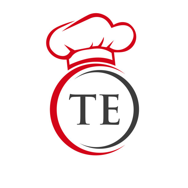 首字母te餐厅标志模板图片下载