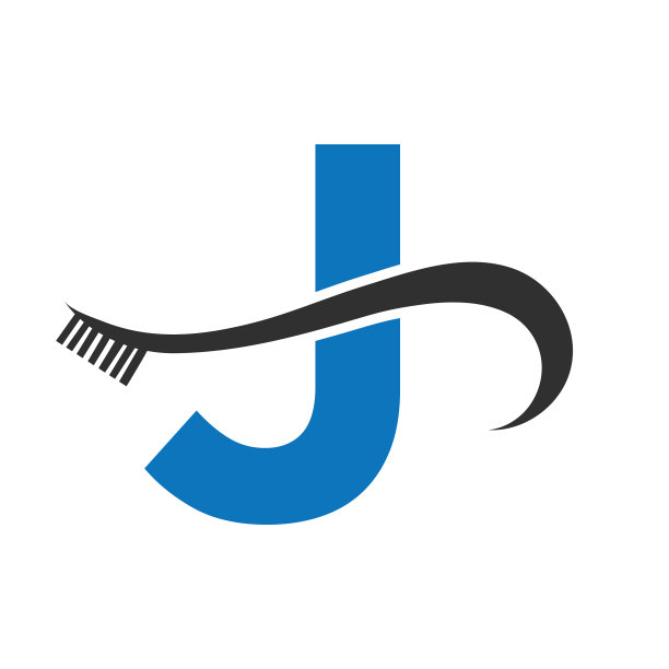 字母j与牙刷标志设计概念为图片下载