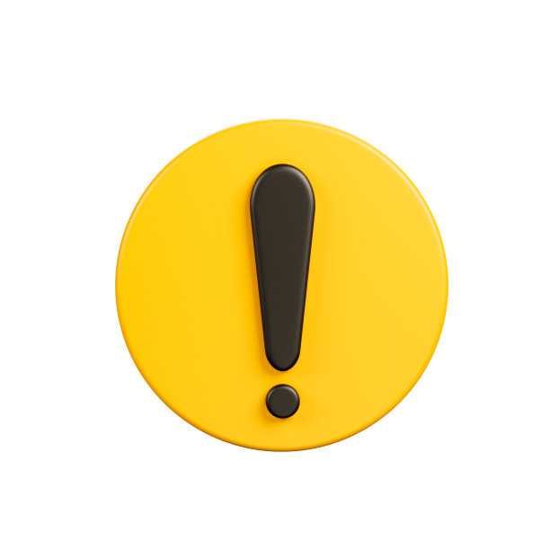 逼真的黄黑圆警告标志，注意危险，热，符号标志，正面视图，3d渲染，插图。图片下载