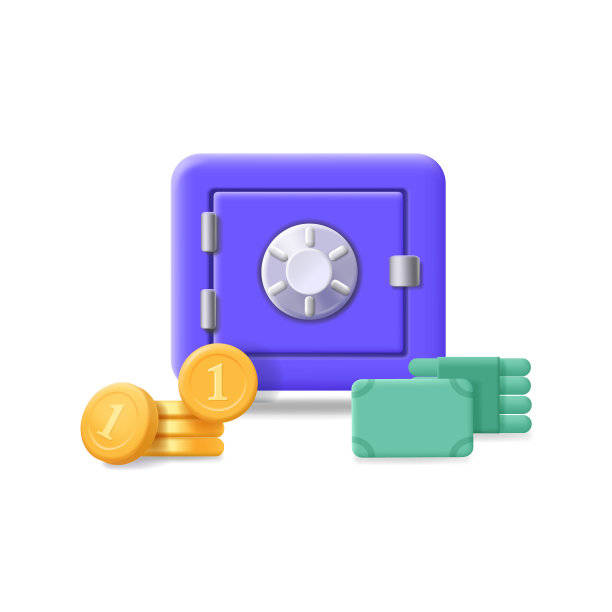 关闭的保险箱和成堆的金币，美元图片下载