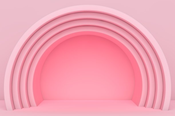 产品展示的现代3D抽象背景平台图片下载