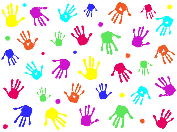 友情矢量背景，手印。矢量旗团队，手印。团结的概念，背景为您的网站设计，应用程序，UI。EPS10。图片下载