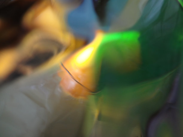 绿色黄色抽象曲线散焦纹理潮流网页横幅模板背景图片下载