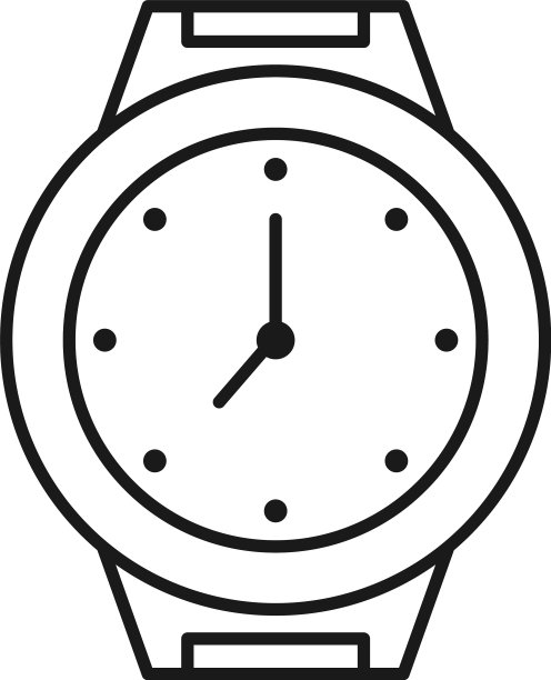 手表线艺术联系我们图标设计模板图片下载