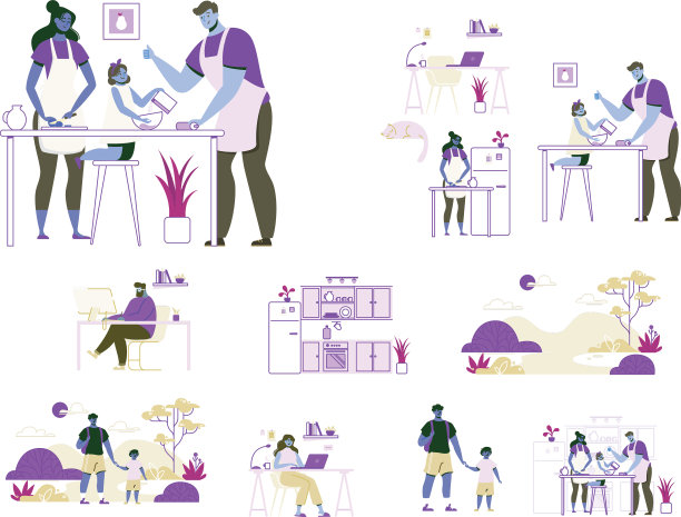 日常生活的概念，日常的休闲和工作图片下载