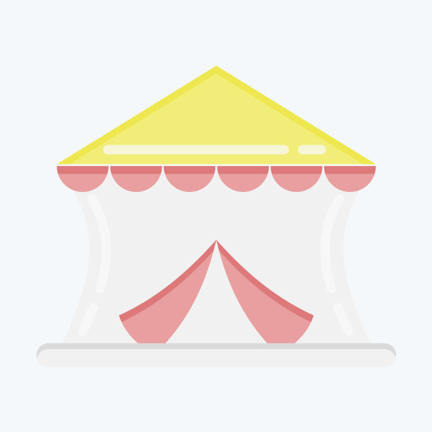 适合教育的马戏团扁平风格图标图片下载