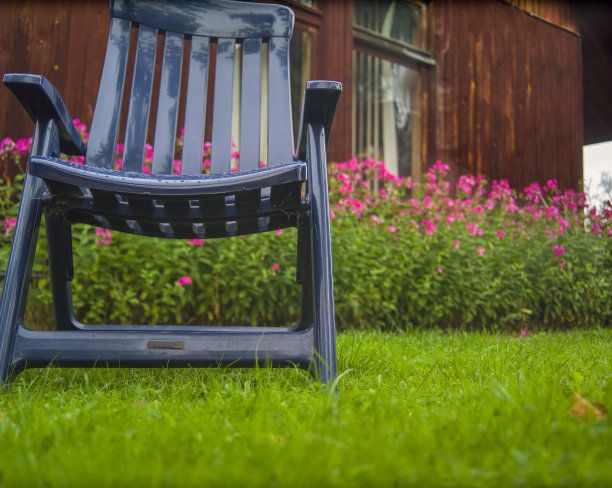 塑料深蓝扶手椅图片下载