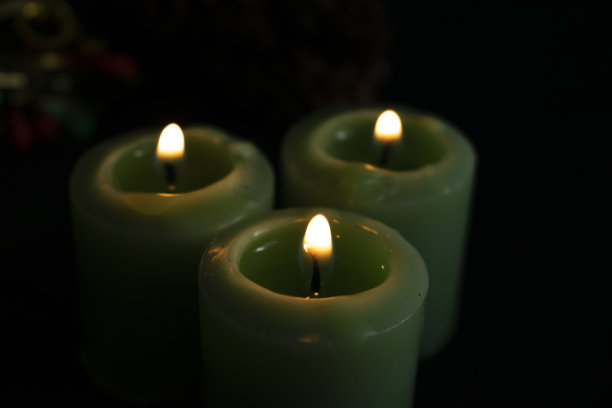 圣诞蜡烛图片下载