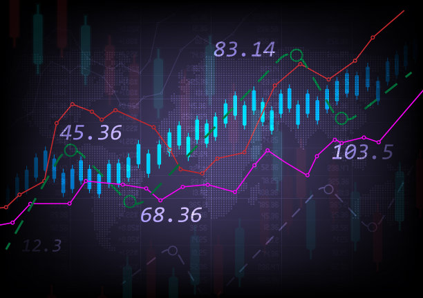 股票市场背景或外汇交易图抽象金融市场图片下载