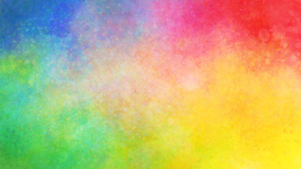 彩色水彩画笔的痕迹图片下载