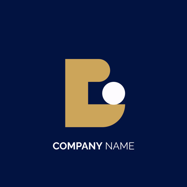 现代几何字母G标志与金色和白色隔离在黑色背景。可用于商业，品牌和技术标志。平面矢量标志设计模板元素图片下载