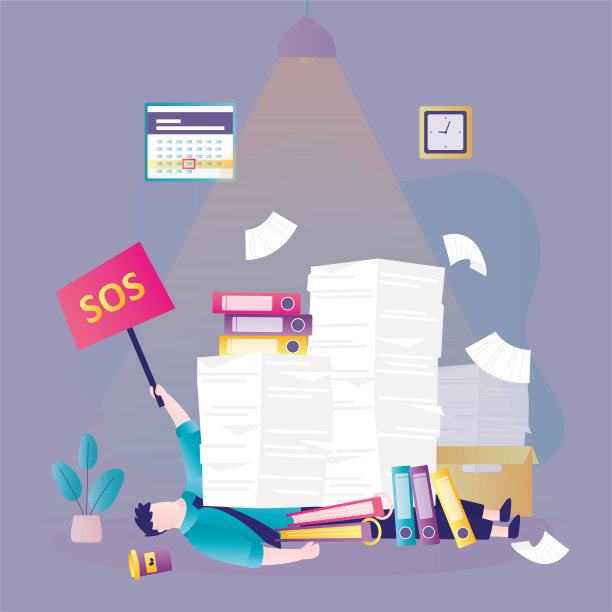 忙于文书工作的办公室职员。过度劳累的商人寻求帮助图片下载