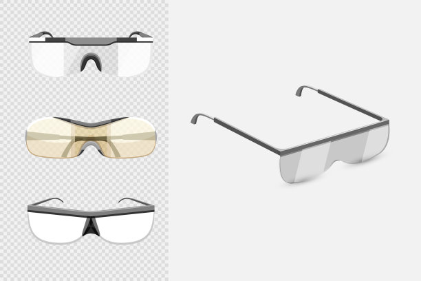 工业安全眼镜隔离。工作安全和护眼眼镜图片下载