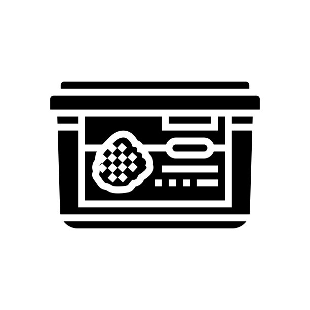 黑莓泥浆字形图标矢量图图片下载