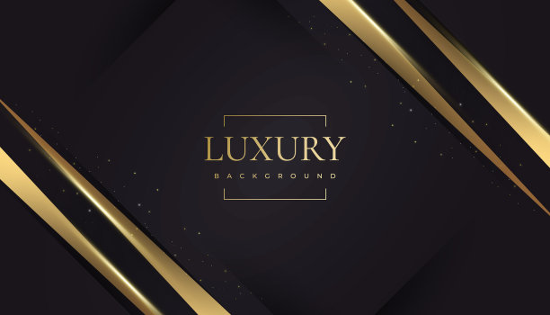 奢华的黑色和金色背景图片下载