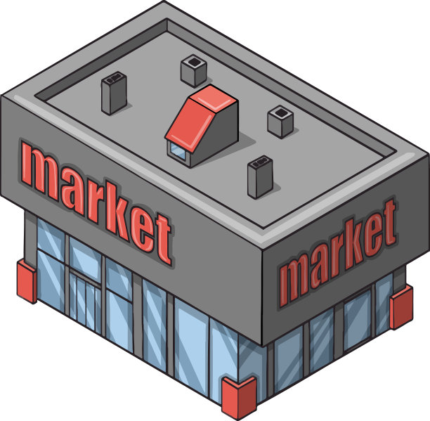 城市建筑商铺建筑图片下载