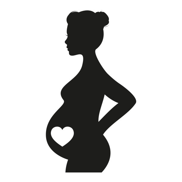 孕妇心脏图标心脏和孕期护理图片下载