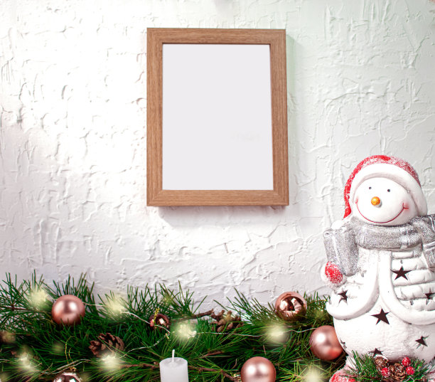 圣诞装饰，框架模型。图片下载