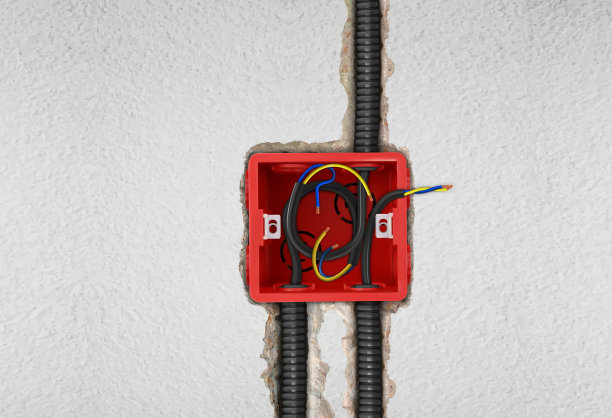 有几个出口的方形安装盒图片下载