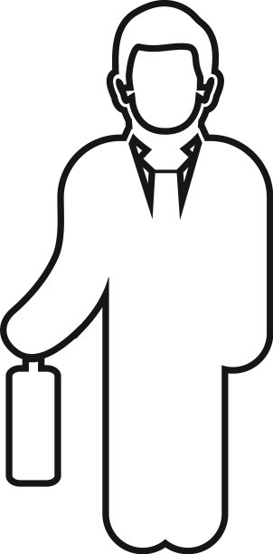 商人线图标可编辑图片下载