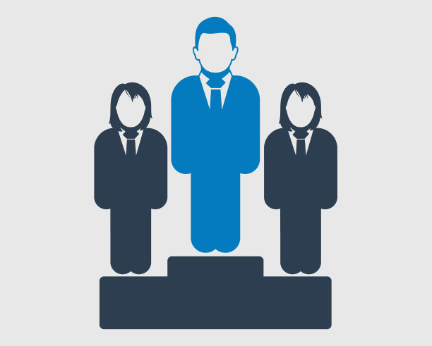 比较男女图标的平面风格图片下载