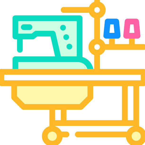 缝纫机颜色图标图片下载