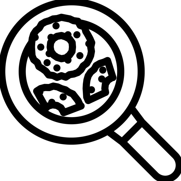 香煎菠萝线性图标图片下载