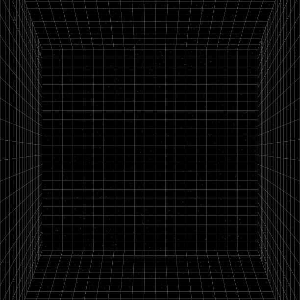 3d线框网格室背景图片下载