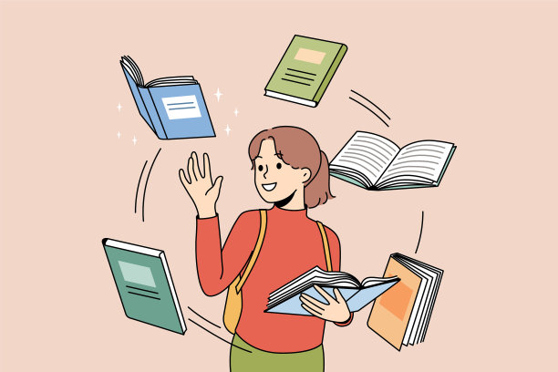 快乐女孩读书图片下载