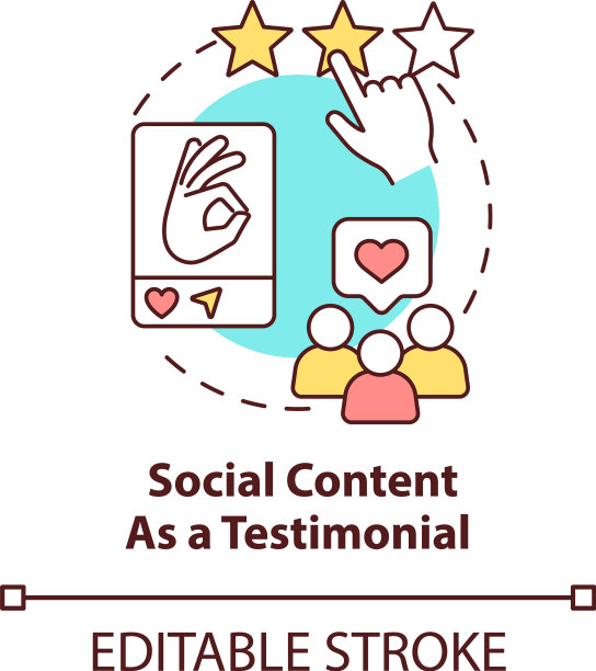 社会内容作为见证的概念图标图片下载