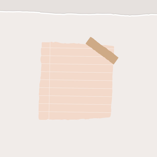 粉色方形纸注意社交广告模板图片下载