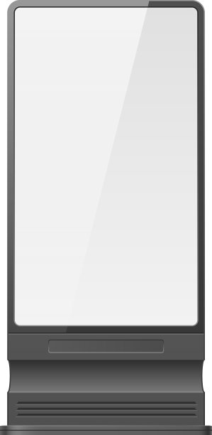 逼真的空白城市广告牌空白灯箱图片下载