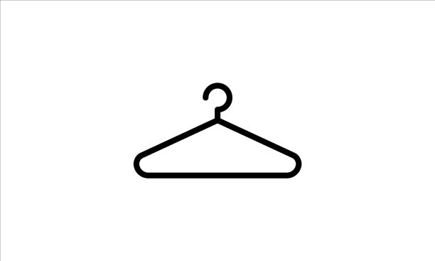 衣架图标轮廓风格图片下载