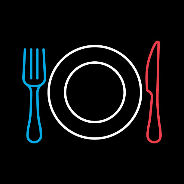 餐盘刀叉图标图片下载