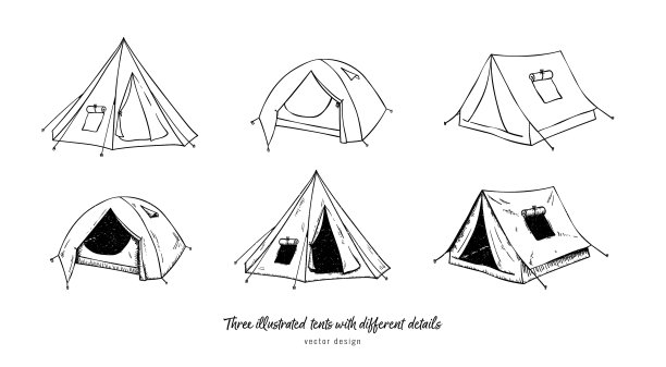 户外手绘帐篷非常适合纺织图片下载