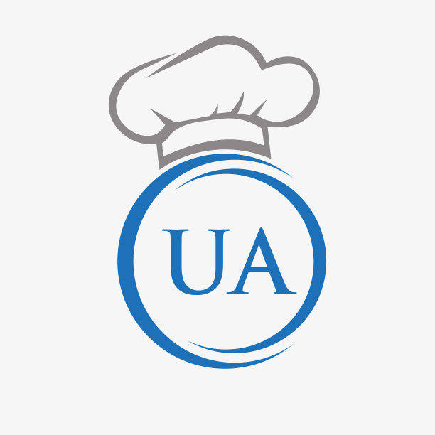首字母ua餐厅标志模板图片下载