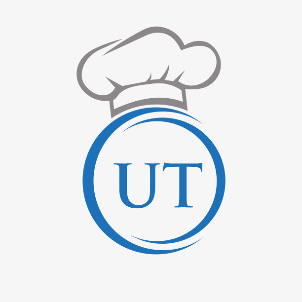 首字母ut餐厅标志模板图片下载