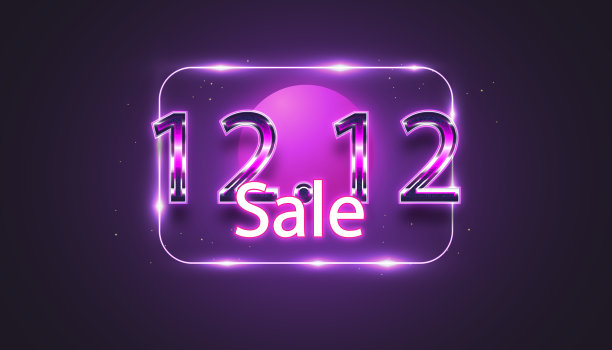 1212购物销售横幅背景图片下载