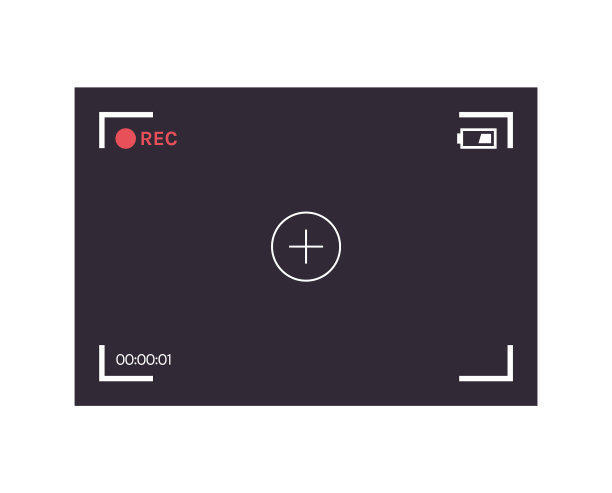 相机屏幕框架和取景器rec对焦图片下载