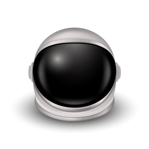 3d逼真的宇航员头盔图片下载