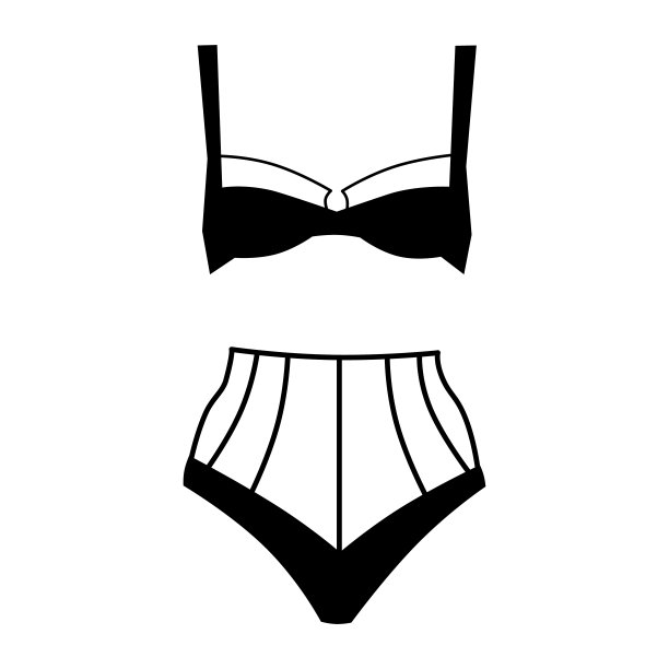 一套女性蕾丝内衣。时尚的手工制作的内衣。图片下载