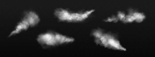 白色粉尘、烟雾或雾云和水雾图片下载