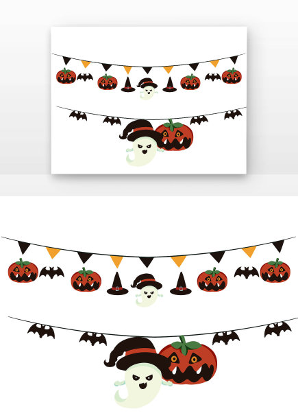 万圣节幽灵南瓜挂饰图片下载