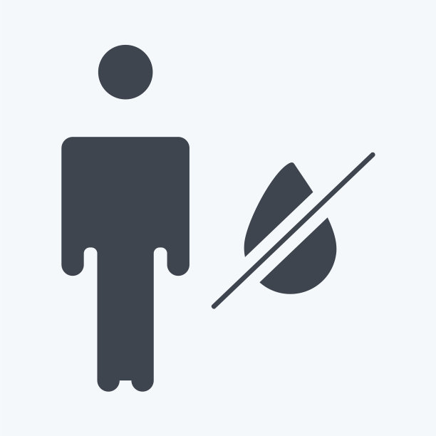 图标脱水适合流感符号字形图片下载