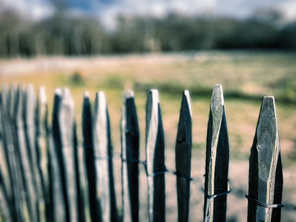 用尖桩围住田地图片下载