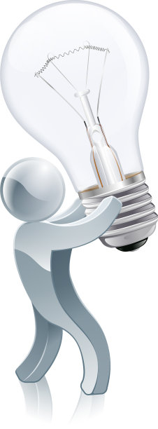 人拿着灯泡图片下载