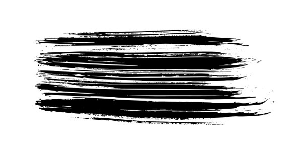 白色背景上的黑色笔触图片下载
