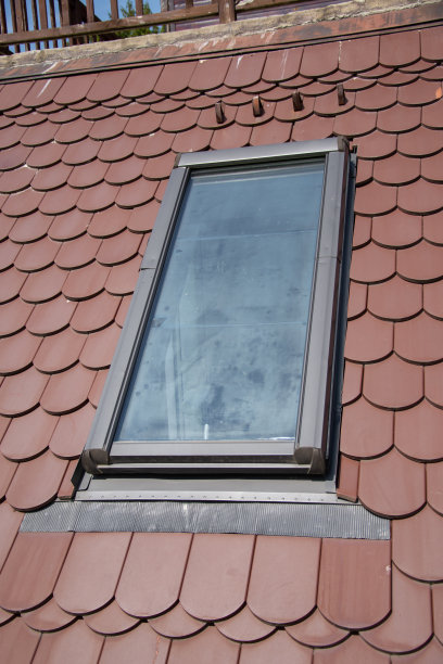 铁皮屋顶有双层玻璃窗图片下载